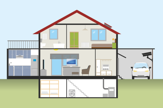 house, plank, garage, automobile, basement, cellar, heating, washing machine, wardrobe, living room, tv, chair, computer, kitchen, sink, refrigerator, bath, tub, toilet, bedroom, bed, night cabinet, lamp, window, shelf, stairs, floors, building, architecture, graphic, home, house, house, house, house, house, kitchen