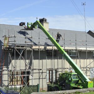 scaffold, roof, tiles, repair, building, construction, architecture, house, scaffolding, home, structure, build, new, residential, housing, nature, development, work, estate, builder, property, brick, safety, floor, facade, site, roofing construction, construct, industry, exterior, house exterior, sky, house roof, building construction